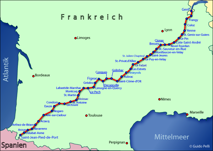 Route Frankreich
