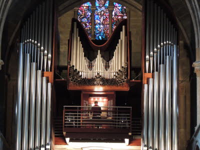 beeindruckende Orgel in der Kathredrale von Lausanne